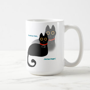 Caneca De Café Memória de Gato Preto Esquecida