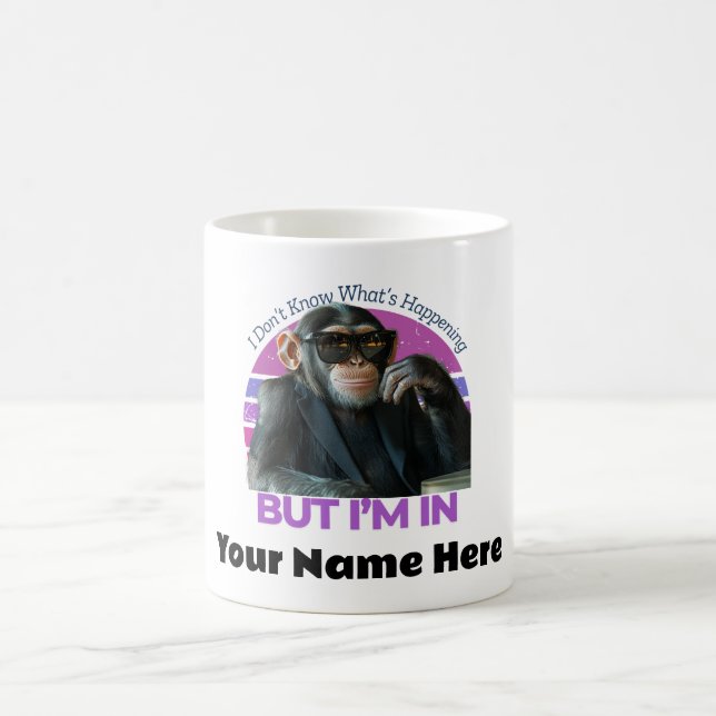 Caneca De Café Memória do Macaco Engraçado Personalizado | Retrom (Centro)