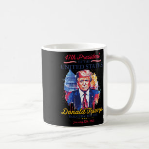 Caneca De Café Memória do Presidente Trump Usa Inauguration Day 2