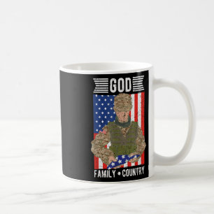 Caneca De Café Memória dos Soldados de Sinalizador dos Estados Un