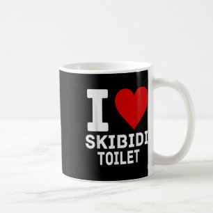 Caneca De Café Memória Skibidi Engraçada Eu Adoro Toilet Skibidi