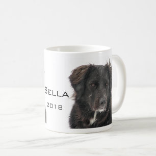Caneca De Café Memorial Black Lab Pet Dog Nome Fotografia Ano