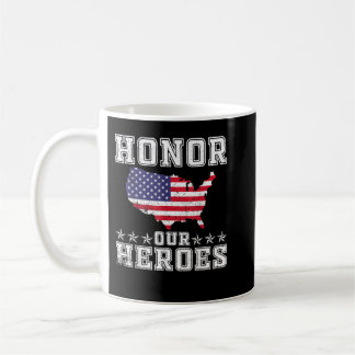 Caneca De Café Memorial Day Honor our Heroes Military Veterans