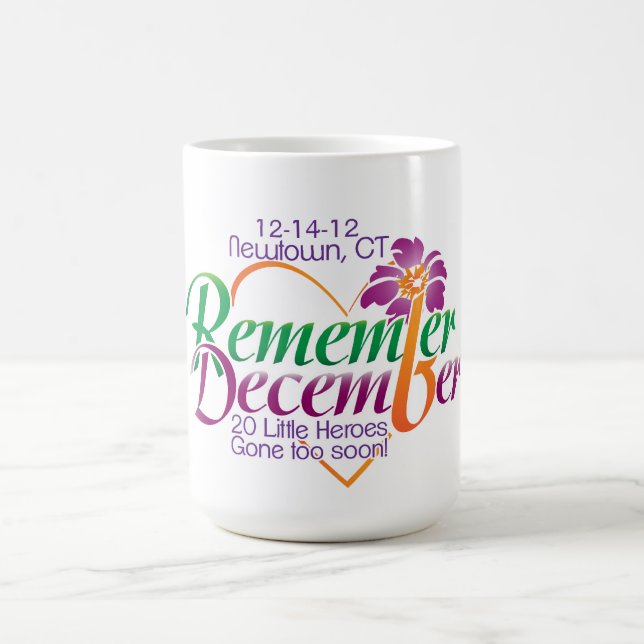 Caneca De Café Memorial de dezembro da Newtown (Centro)