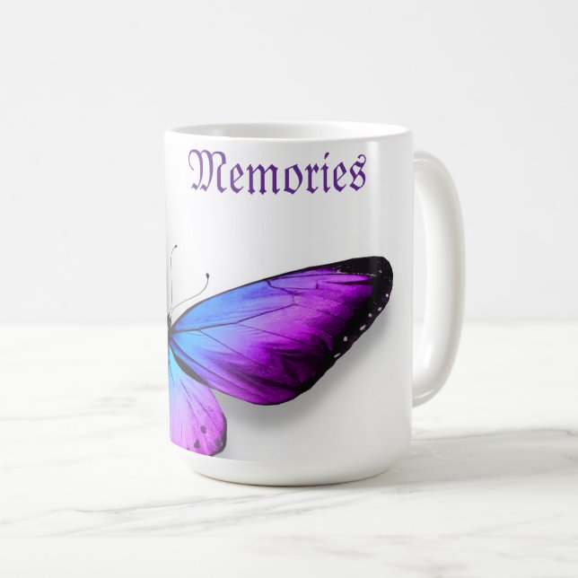 Caneca De Café Memórias Borboleta Mug (Frente Esquerda)