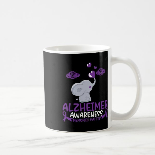 Caneca De Café Memórias de Conscientização de Heimerheimer Proble (Direita)