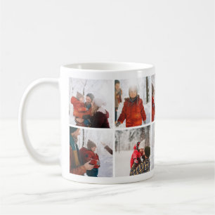 Caneca De Café Memórias de Natal da Família Foto Collage Mug