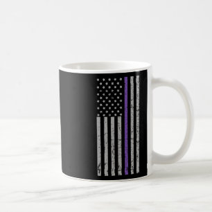 Caneca De Café Memórias de púrpura da bandeira americana Heimer