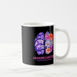 Caneca De Café Memórias importam Alzheimer Púrpura Alzheimer Alzh