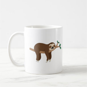 Caneca De Café Memórias Sloth Personalizadas Piadas Sloth engraça