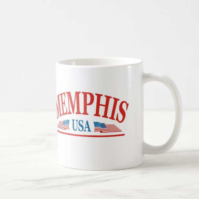 Caneca De Café Memphis Tennessee EUA (Direita)