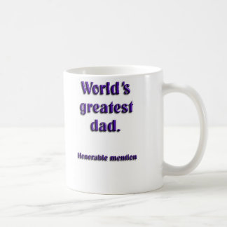 Caneca De Café Menção honrosa do pai dos mundos a grande