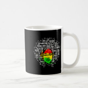 Caneca De Café Menina Afro Camisa Negra História Mês Citação Afri