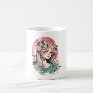Caneca De Café Menina Anime Fofa