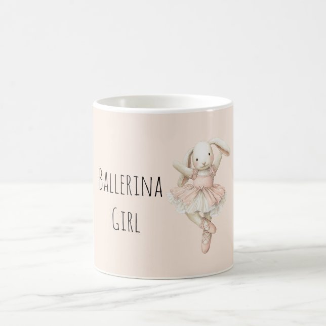 Caneca De Café Menina Bailarina Coelhinha Fofa   (Centro)
