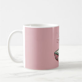 Caneca De Café Menina Bailarina Rosa