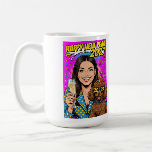 Caneca De Café Menina beijando cachorrinho Poodle–Mãe de Poodle