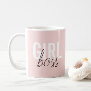 Caneca De Café Menina blush de tipografia chefe