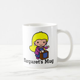 Caneca De Café Menina bonita Política / Auto-falante