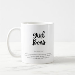 Caneca De Café Menina Chefe - Mulher Empreendedora