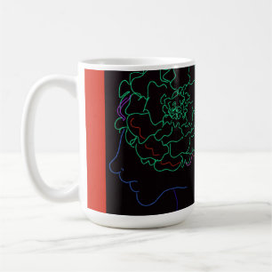 Caneca De Café Menina com Marigold Afro Puffs