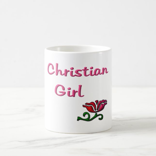 Caneca De Café Menina Cristã (Centro)