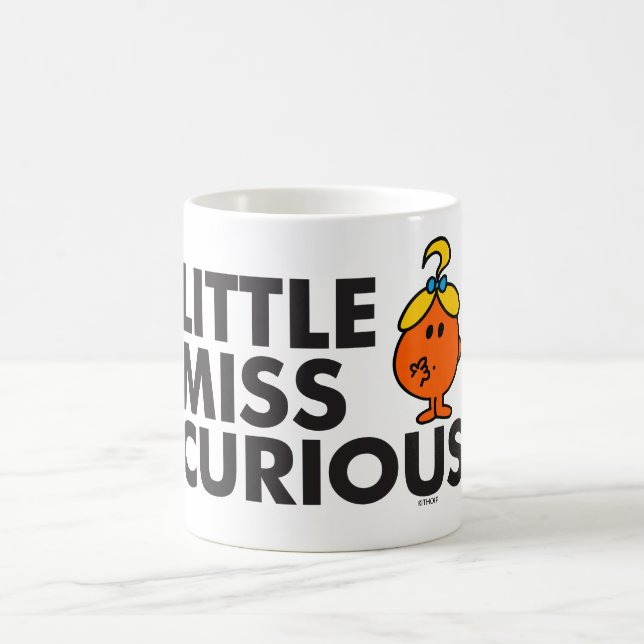 Caneca De Café Menina Curiosa | Letra negra (Centro)