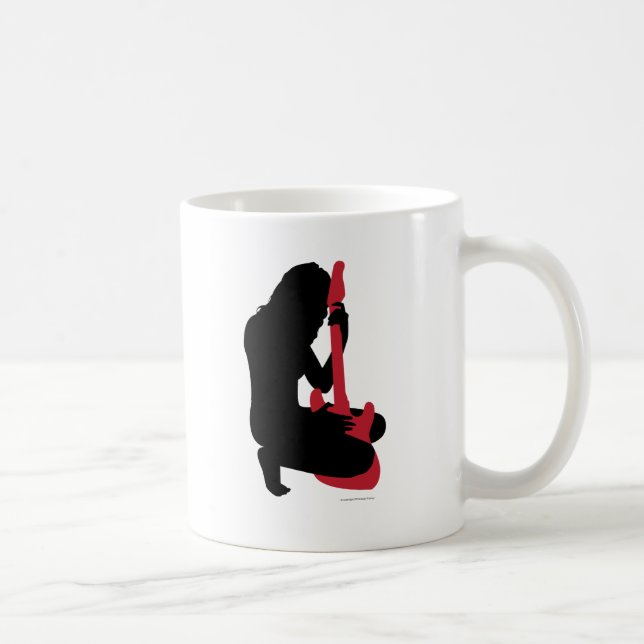 Caneca De Café Menina da guitarra (Direita)