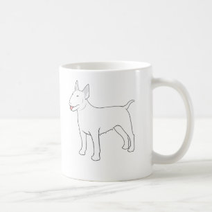 Caneca De Café MENINA da INTIMIDAÇÃO de bull terrier completa