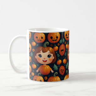 Caneca De Café Menina de Abóbora