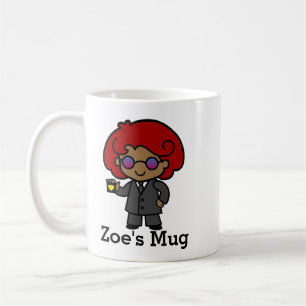 Caneca De Café Menina de Agente Secreto