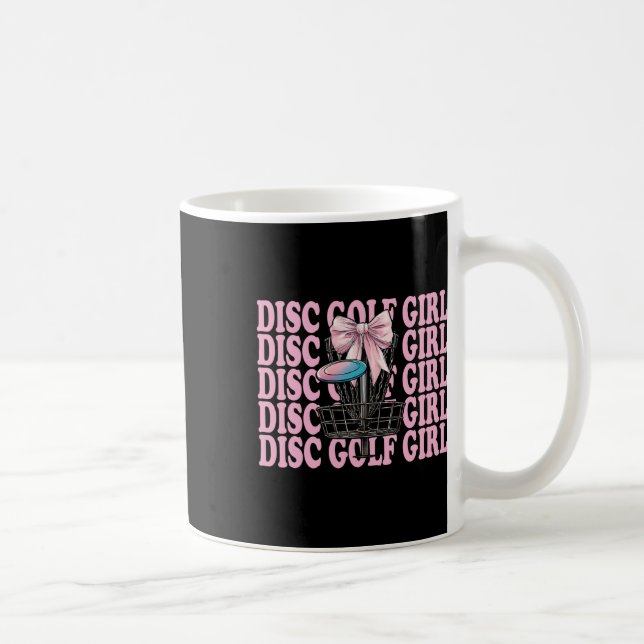 Caneca De Café Menina de Golfe de Disco Mãe de Golfe de Disco Dia (Direita)
