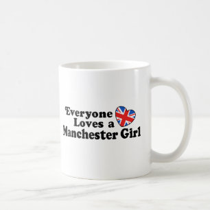Caneca De Café Menina de Manchester