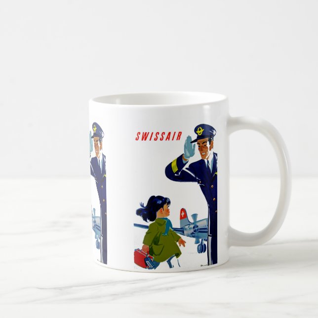 Caneca De Café Menina de Swissair (Direita)