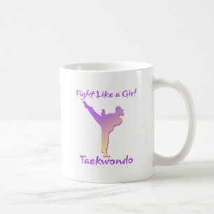 Caneca De Café Menina de Taekwondo