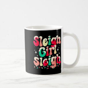 Caneca De Café Menina de Trenó Natal Feminino Pijamas 