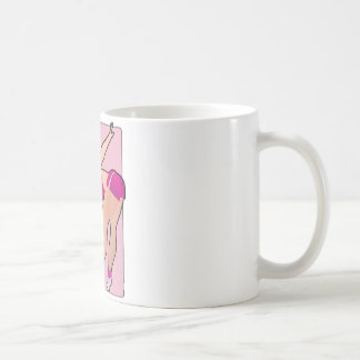 Caneca De Café Menina delicado do exercício