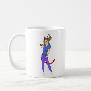 Caneca De Café menina diabólica