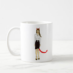 Caneca De Café menina diabólica