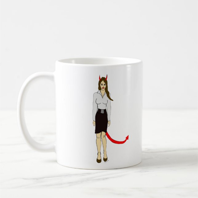 Caneca De Café menina diabólica (Esquerda)