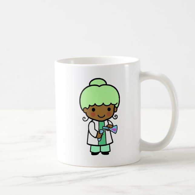 Caneca De Café Menina do cientista (Direita)