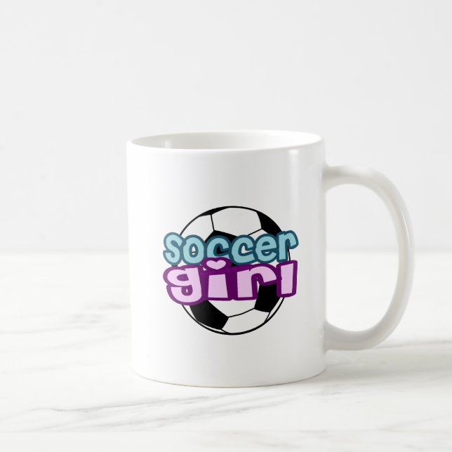 Caneca De Café Menina do futebol (Direita)