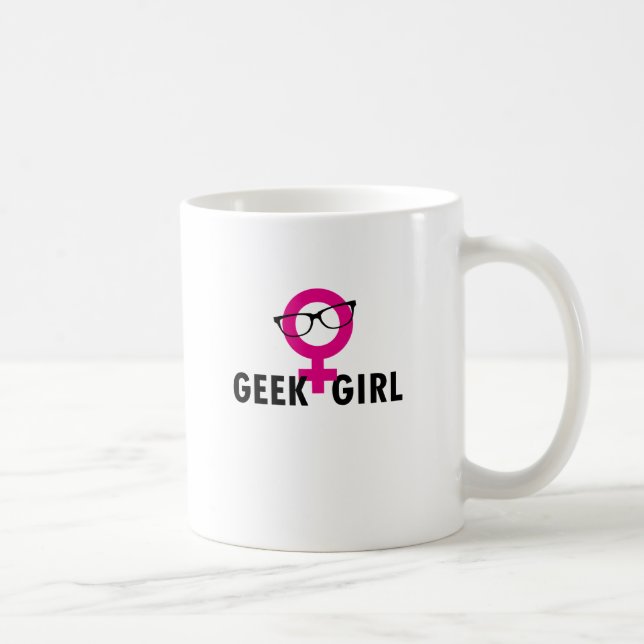 Caneca De Café Menina do geek (Direita)