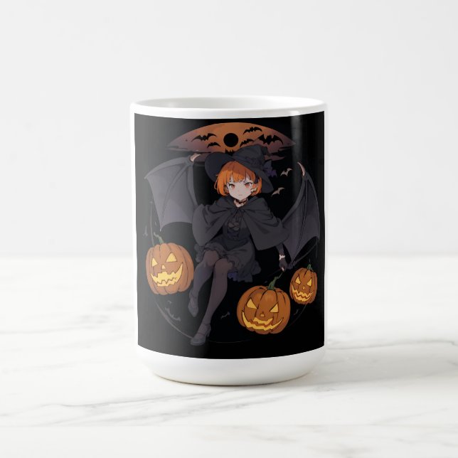 Caneca De Café menina do halloween (Centro)