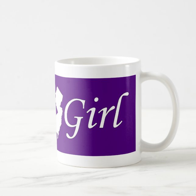 Caneca De Café Menina do jérsei (Direita)