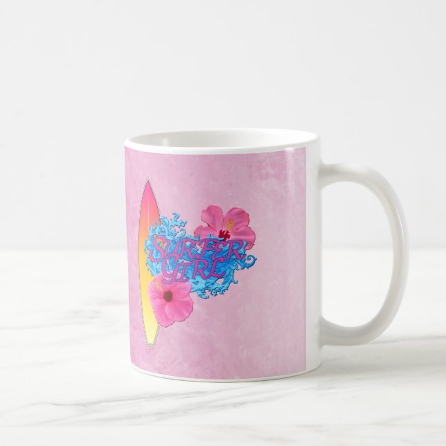 Caneca De Café Menina do surfista (Direita)