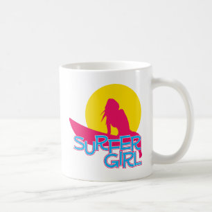 Caneca De Café Menina do surfista