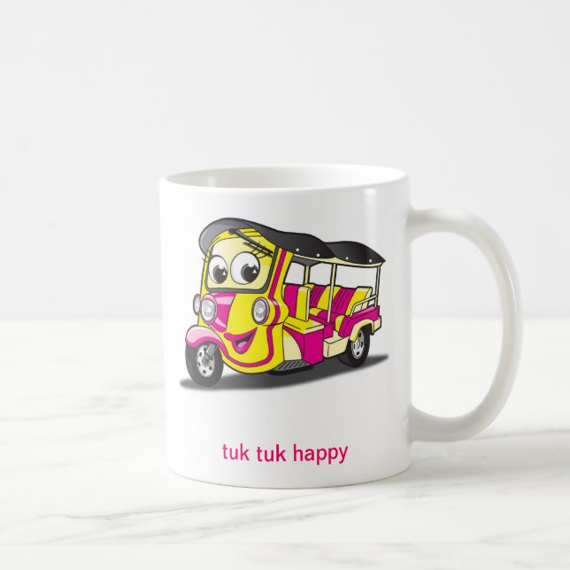 Caneca De Café menina do tuk do tuk (Direita)