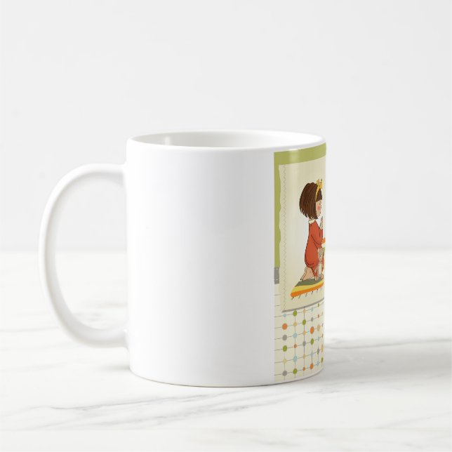 Caneca De Café Menina Doce em Oração Obrigada Deus (Esquerda)
