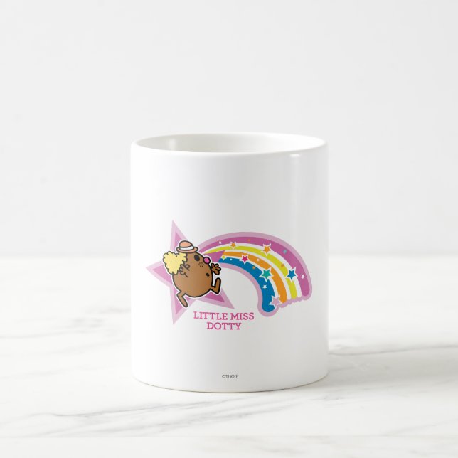 Caneca De Café Menina Dotty | Perseguição de arco-íris (Centro)